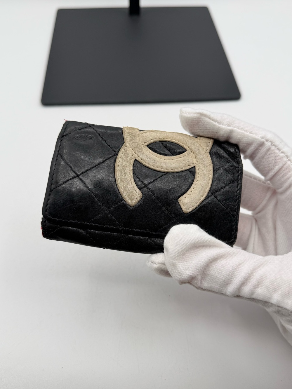 Chanel Quilted Card Holder Key ring Wallet